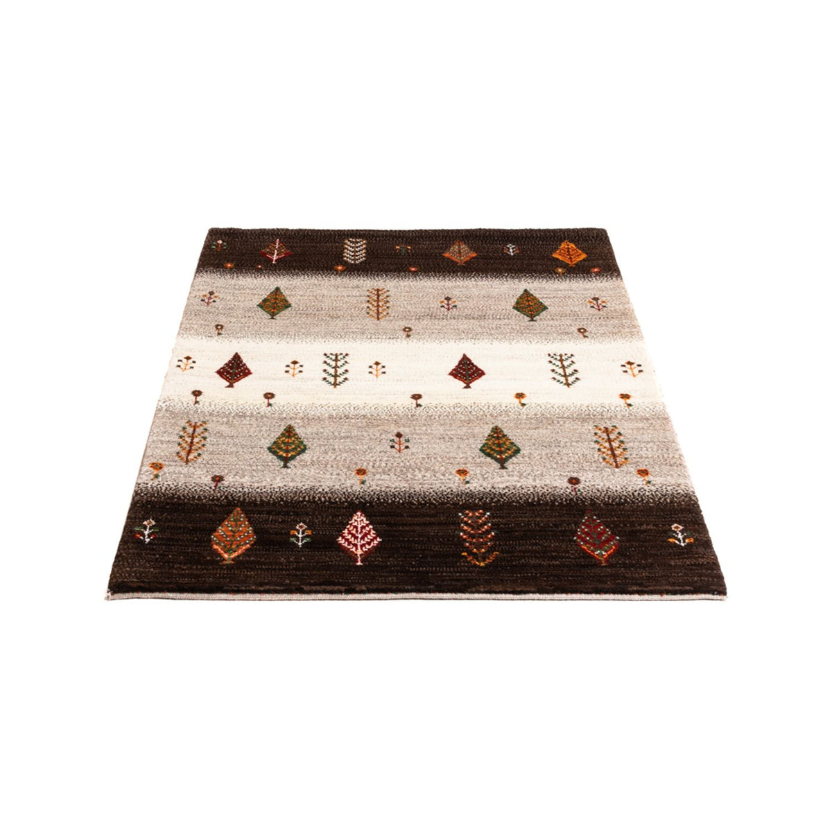 Gabbeh Teppich - Loribaft Perser - Royal - 126 x 84 cm - grau