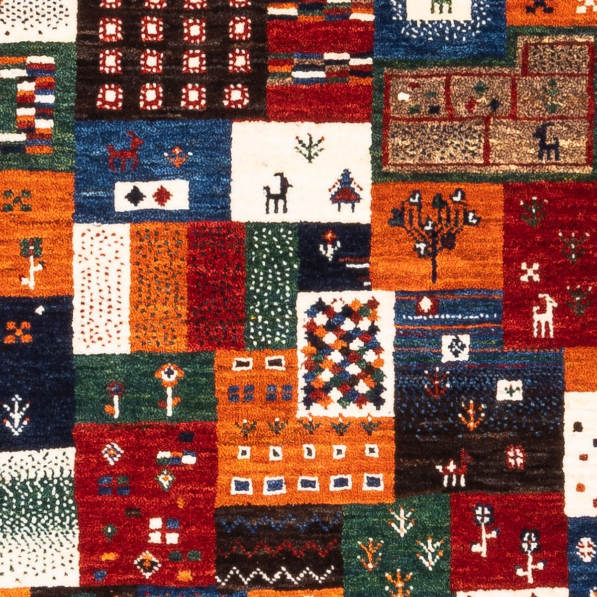 Gabbeh Teppich - Loribaft Perser - Royal - 130 x 92 cm - mehrfarbig