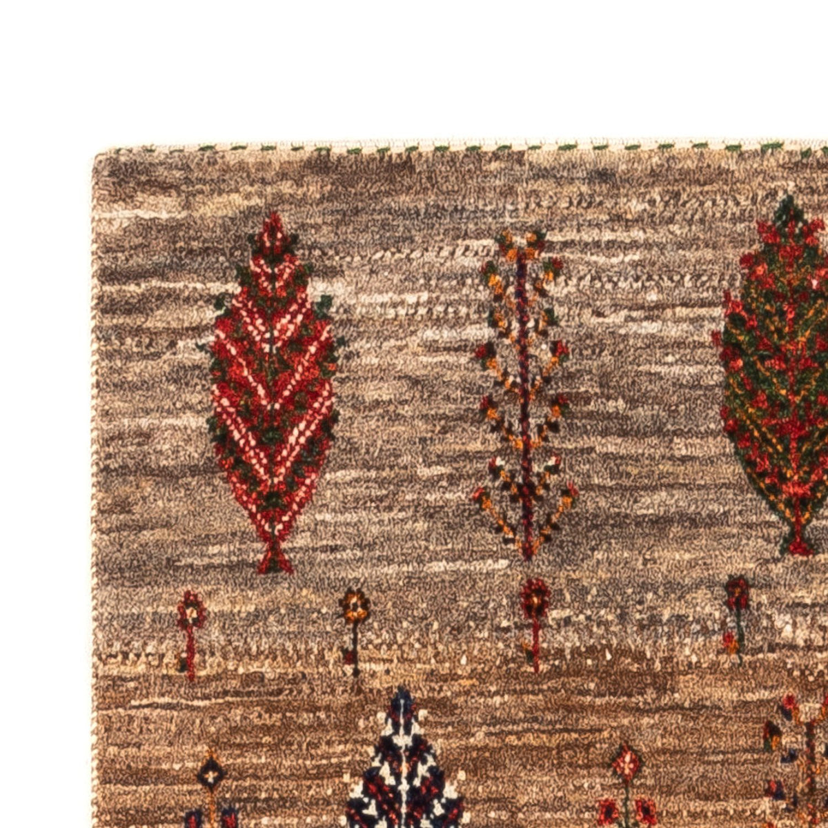 Gabbeh Teppich - Loribaft Perser - Royal - 133 x 83 cm - grau