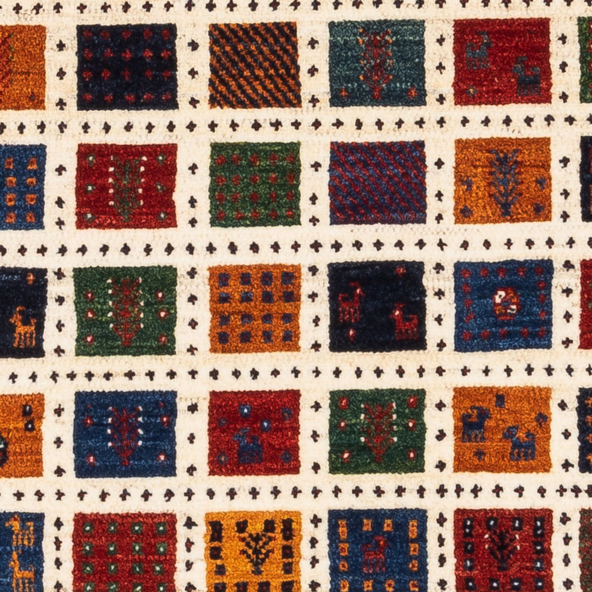 Gabbeh Teppich - Loribaft Perser - Royal - 112 x 80 cm - mehrfarbig