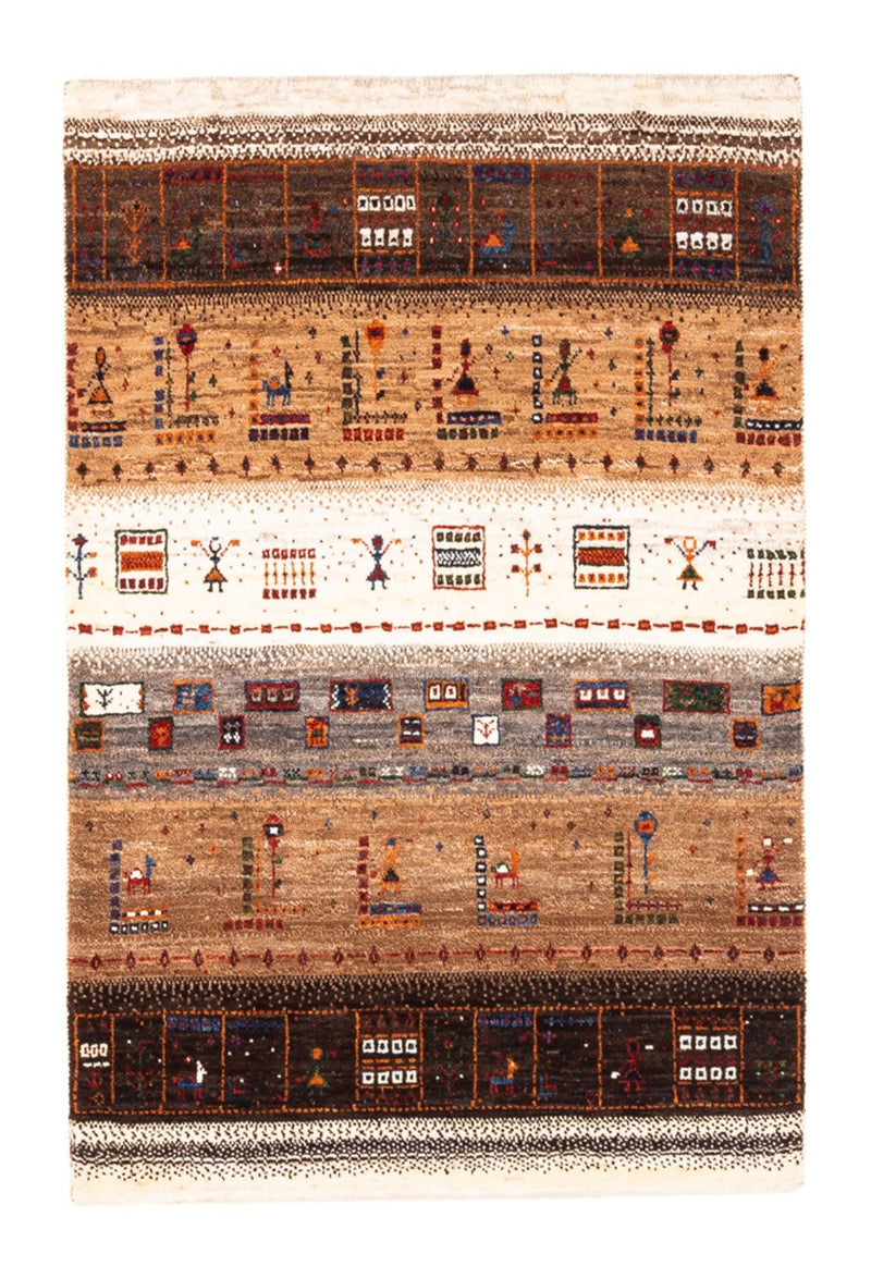 Gabbeh Teppich - Loribaft Perser - Royal - 124 x 85 cm - mehrfarbig