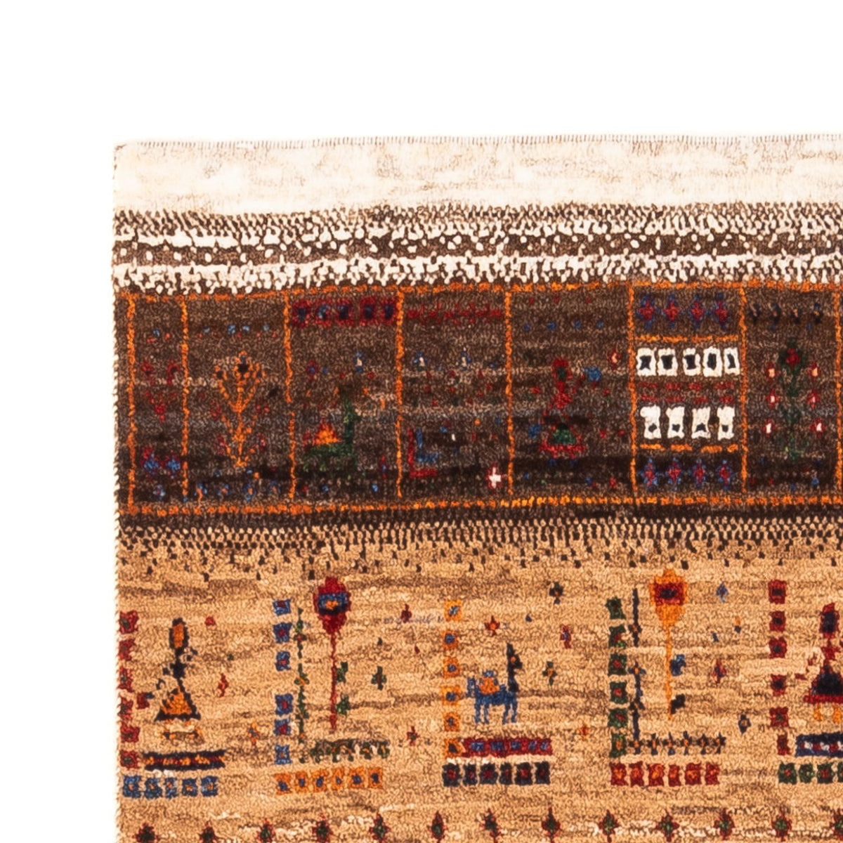 Gabbeh Teppich - Loribaft Perser - Royal - 124 x 85 cm - mehrfarbig