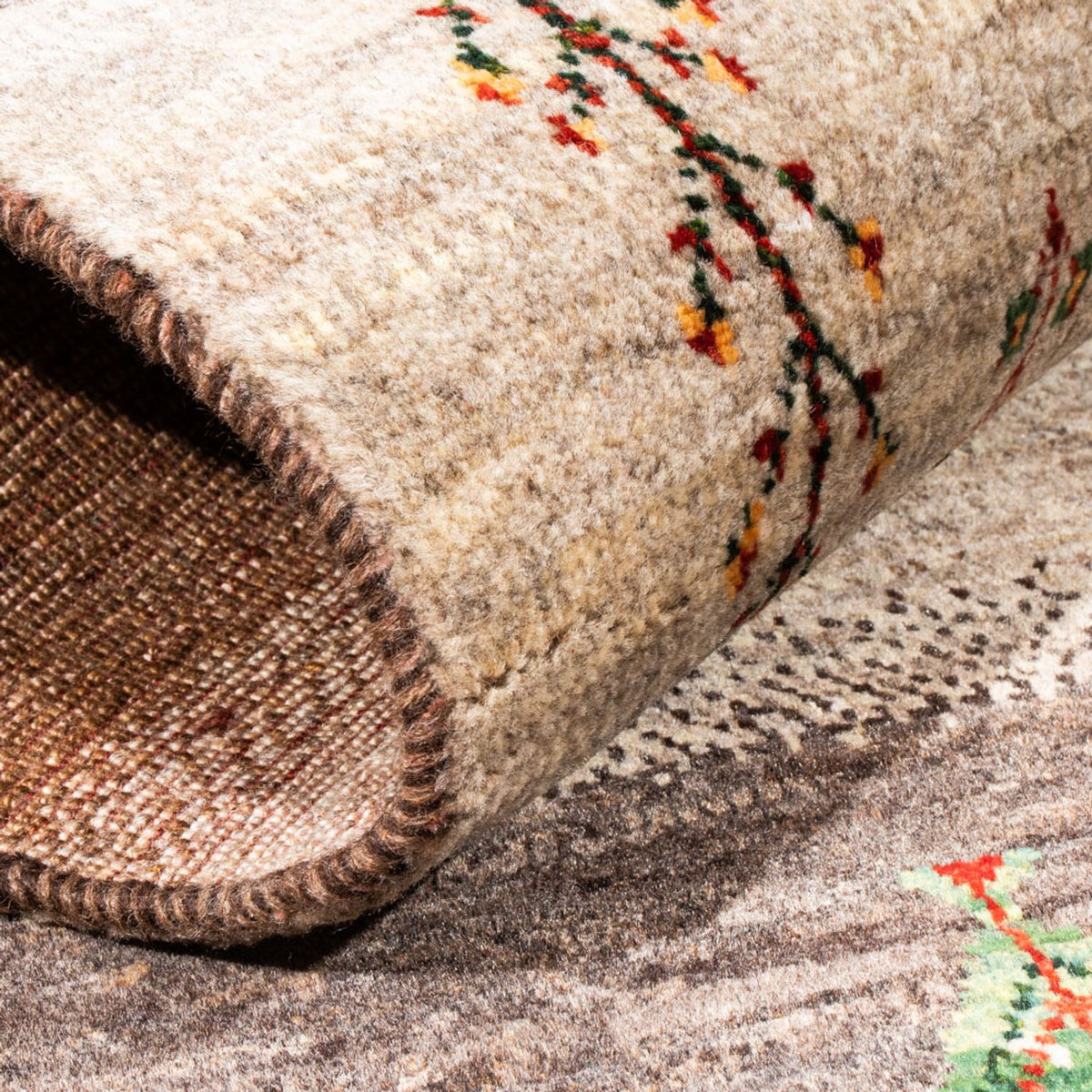 Gabbeh Teppich - Loribaft Perser - Royal - 130 x 84 cm - mehrfarbig