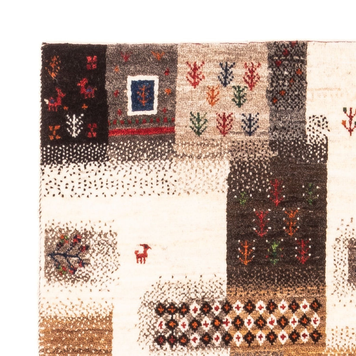 Gabbeh Teppich - Loribaft Perser - Royal - 147 x 85 cm - grau