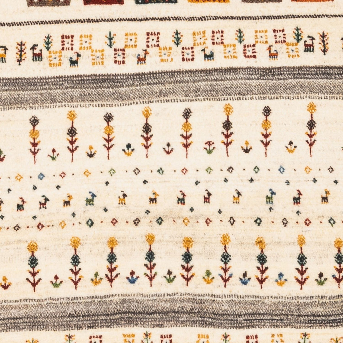 Gabbeh Teppich - Loribaft Perser - Royal - 122 x 78 cm - creme