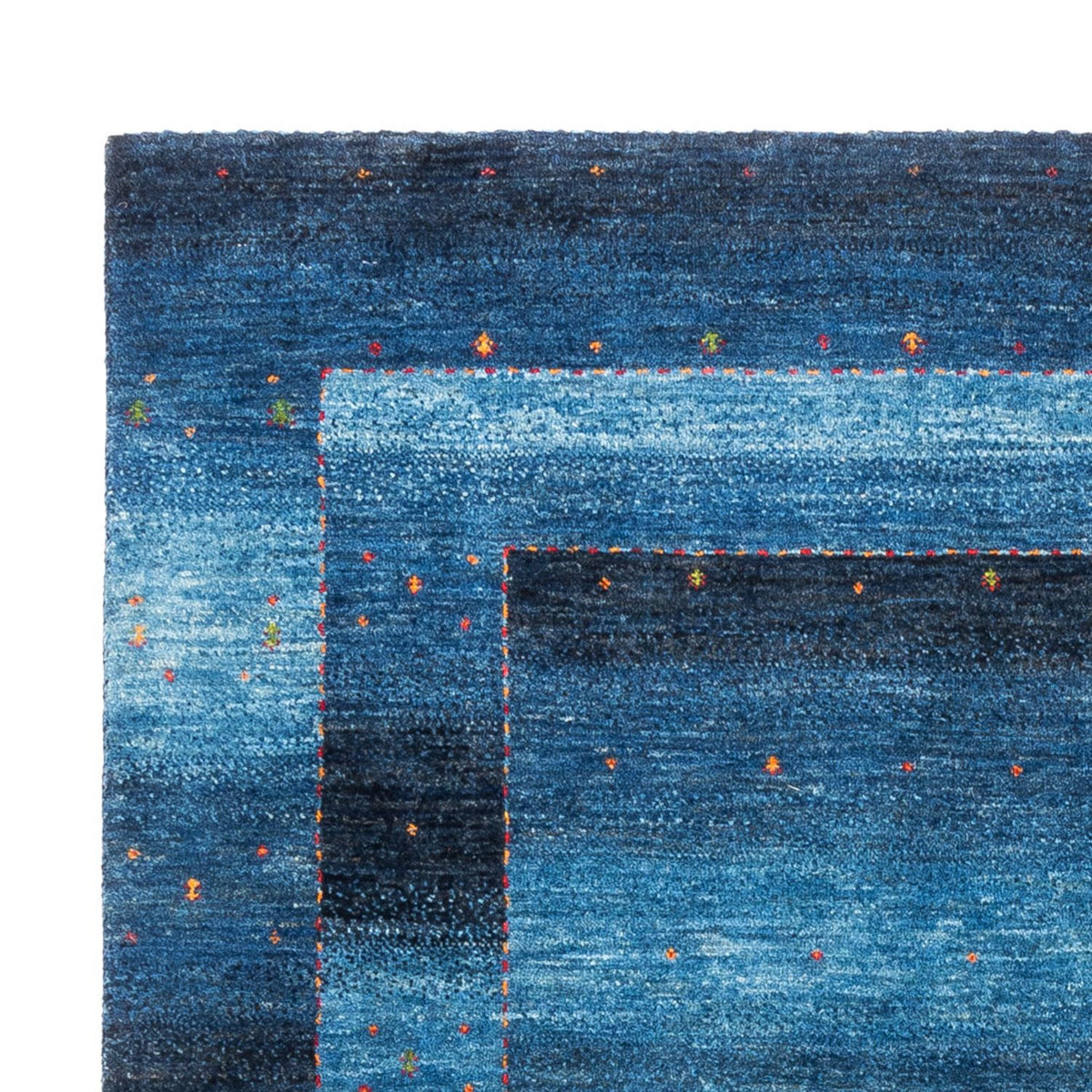 Gabbeh Teppich - Loribaft Perser - 204 x 153 cm - blau