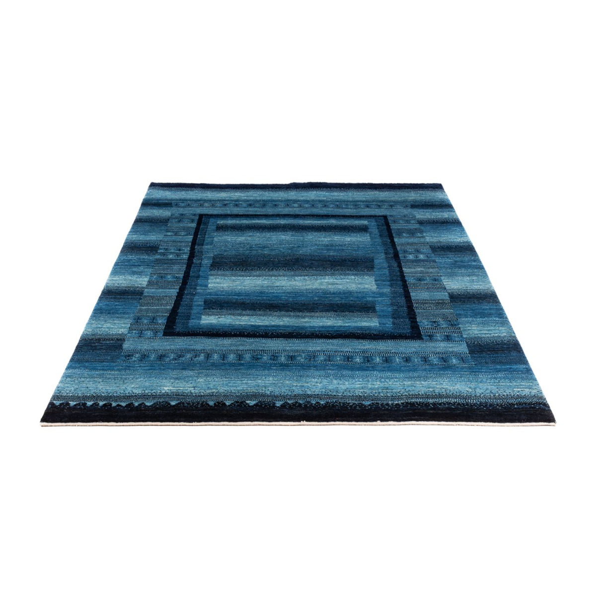 Gabbeh Teppich - Loribaft Perser - Royal - 210 x 150 cm - blau