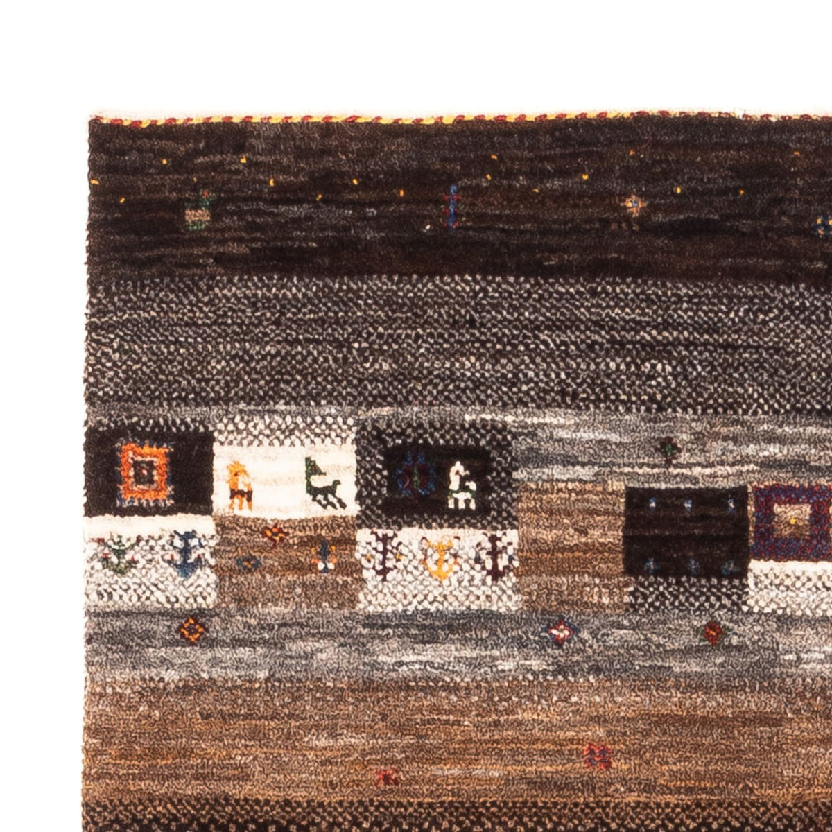 Gabbeh Teppich - Loribaft Perser - Royal - 129 x 84 cm - mehrfarbig