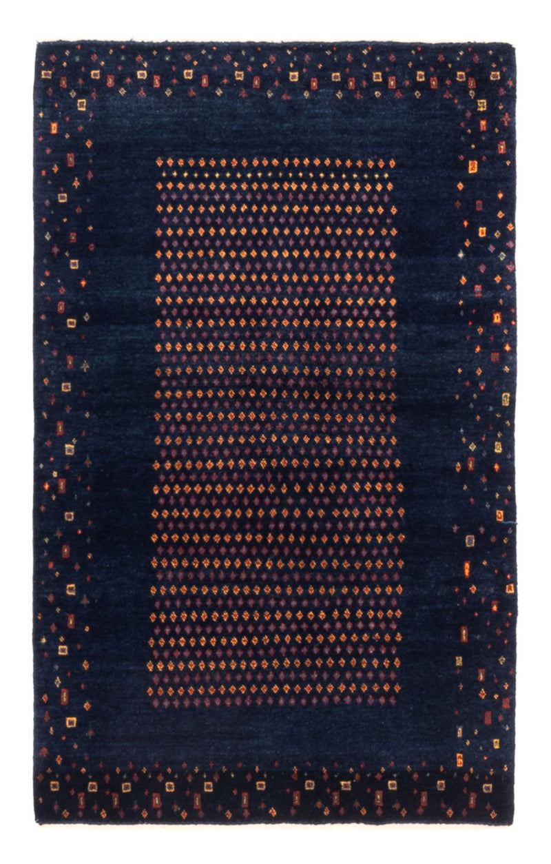 Gabbeh Teppich - Perser - 128 x 82 cm - dunkelblau
