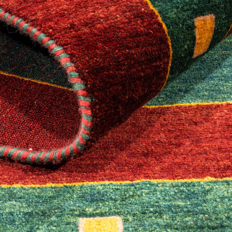 Gabbeh Teppich - Perser - 156 x 106 cm - grün