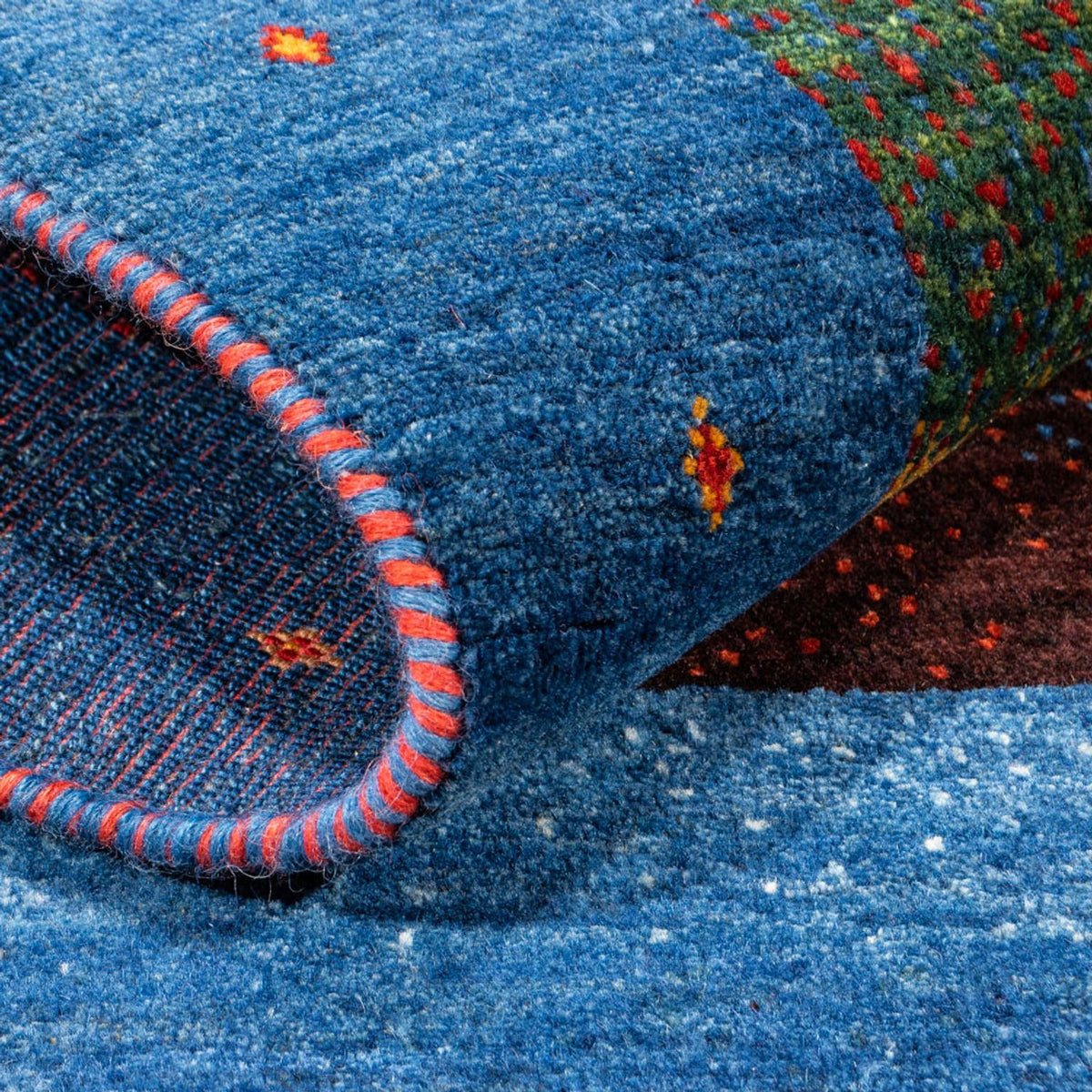 Gabbeh Teppich - Perser - 120 x 82 cm - mehrfarbig