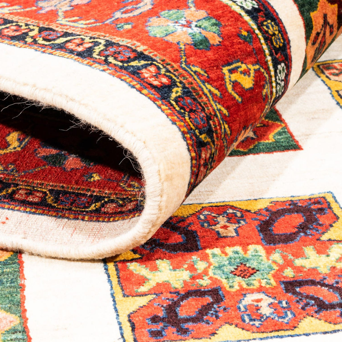 Gabbeh Teppich - Perser - 204 x 157 cm - creme