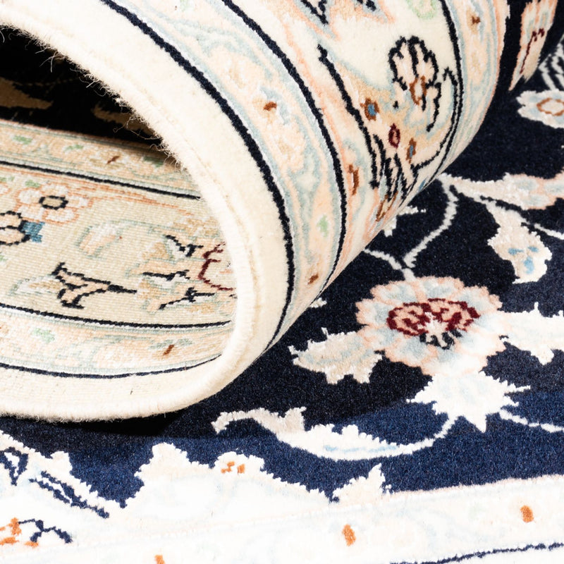 Perserteppich - Nain - Premium - 159 x 105 cm - dunkelblau