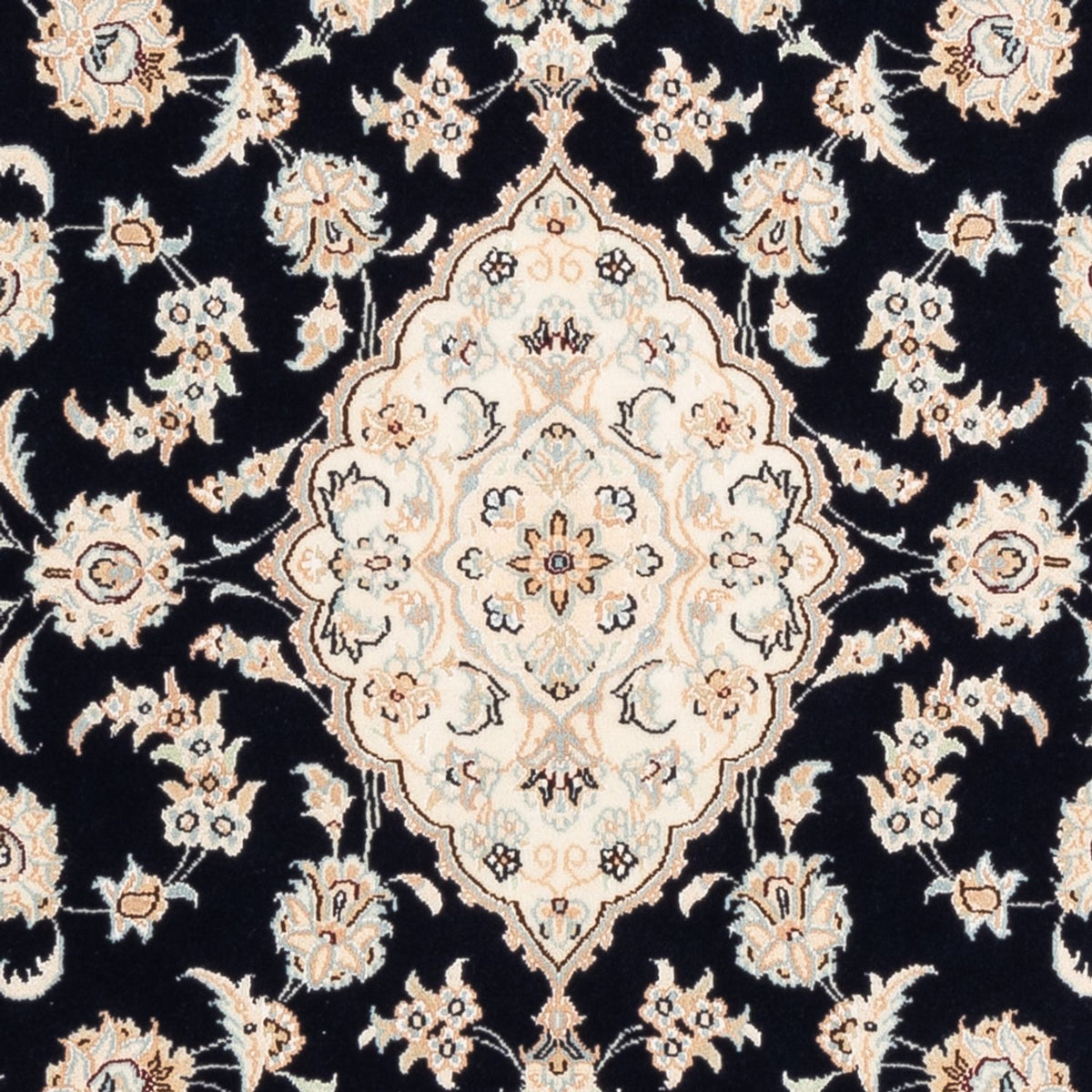 Perserteppich - Nain - Premium - 152 x 107 cm - dunkelblau