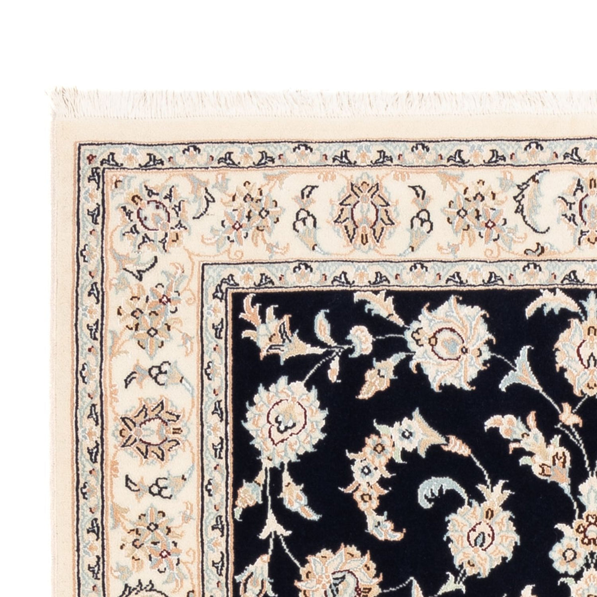 Perserteppich - Nain - Premium - 152 x 107 cm - dunkelblau