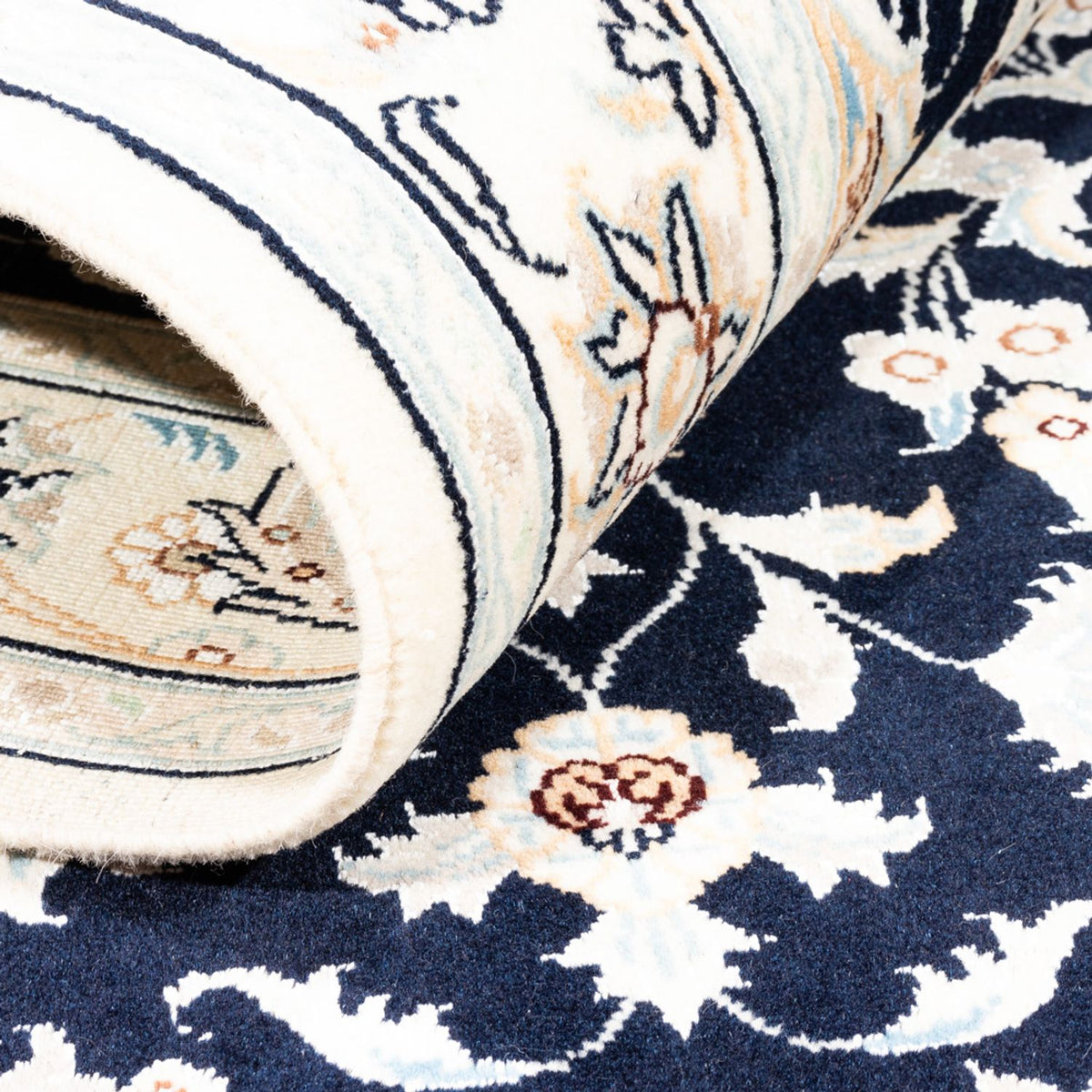 Perserteppich - Nain - Premium - 154 x 104 cm - dunkelblau