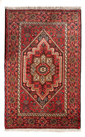 Perserteppich - Nomadic - 99 x 60 cm - rot