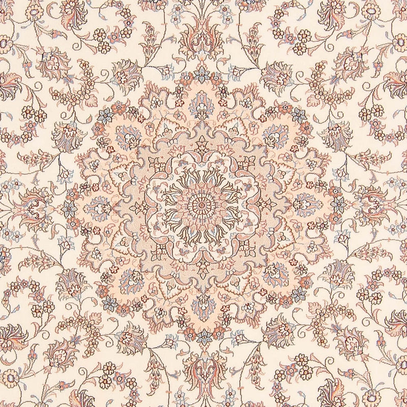 Perserteppich - Täbriz - Royal rund  - 250 x 250 cm - creme