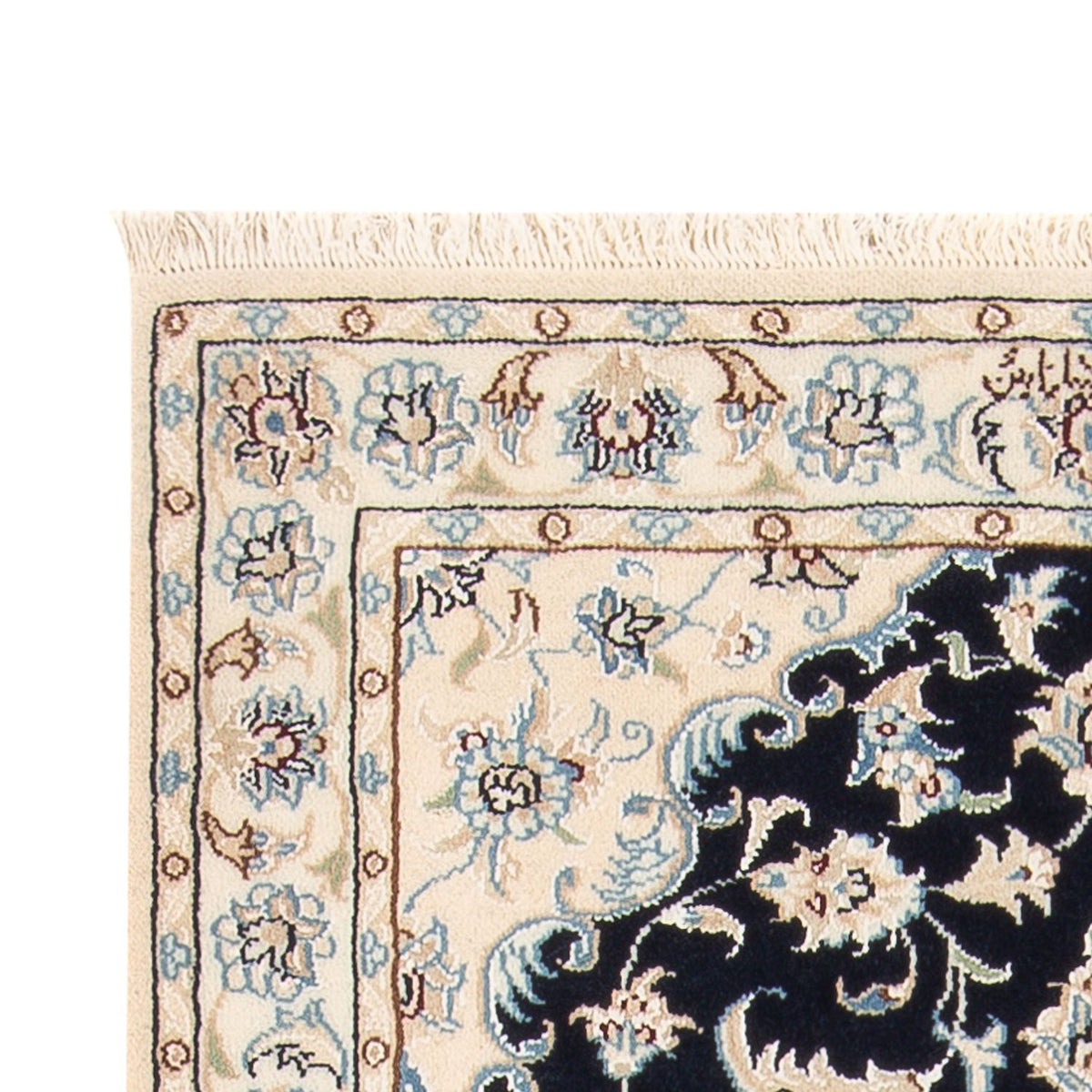 Perserteppich - Nain - Premium - 138 x 82 cm - dunkelblau