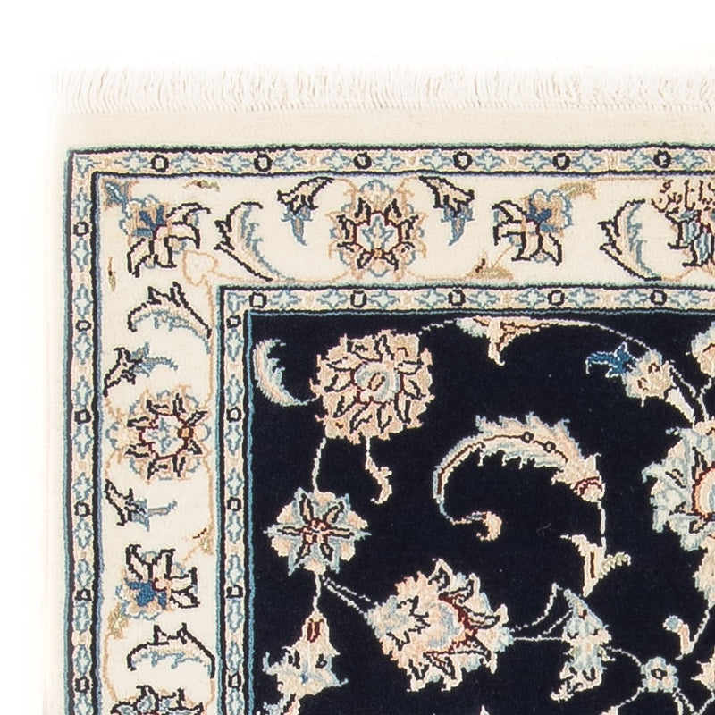 Perserteppich - Nain - Premium - 115 x 80 cm - dunkelblau