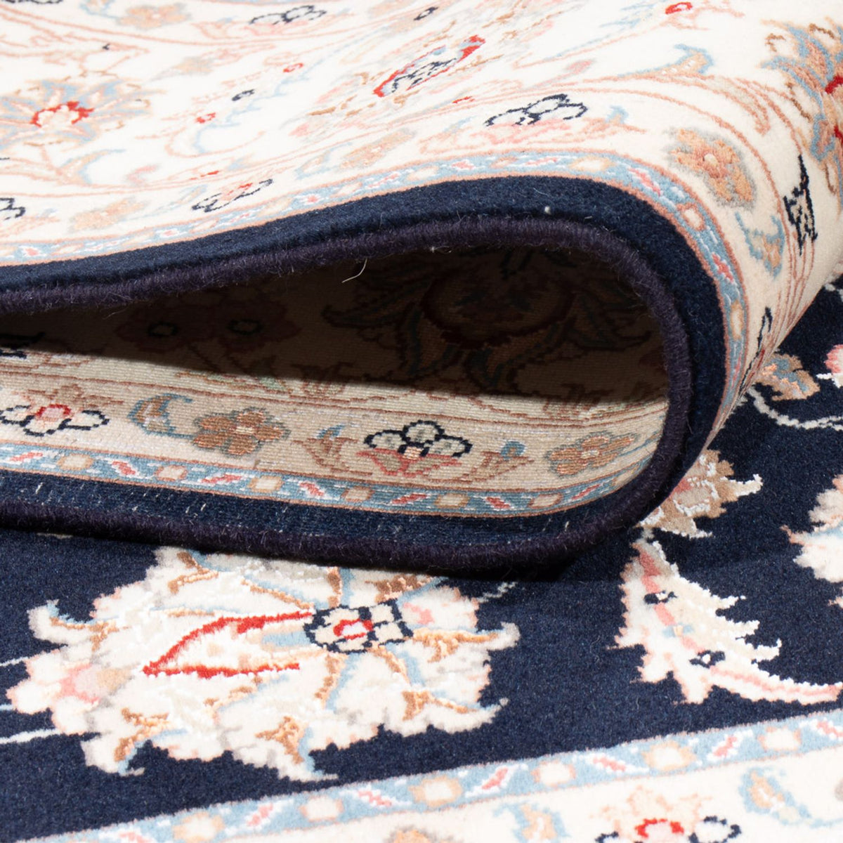 Perserteppich - Täbriz - Royal - 201 x 149 cm - dunkelblau