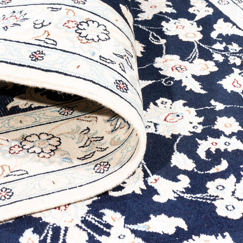 Perserteppich - Nain - Premium - 154 x 107 cm - dunkelblau