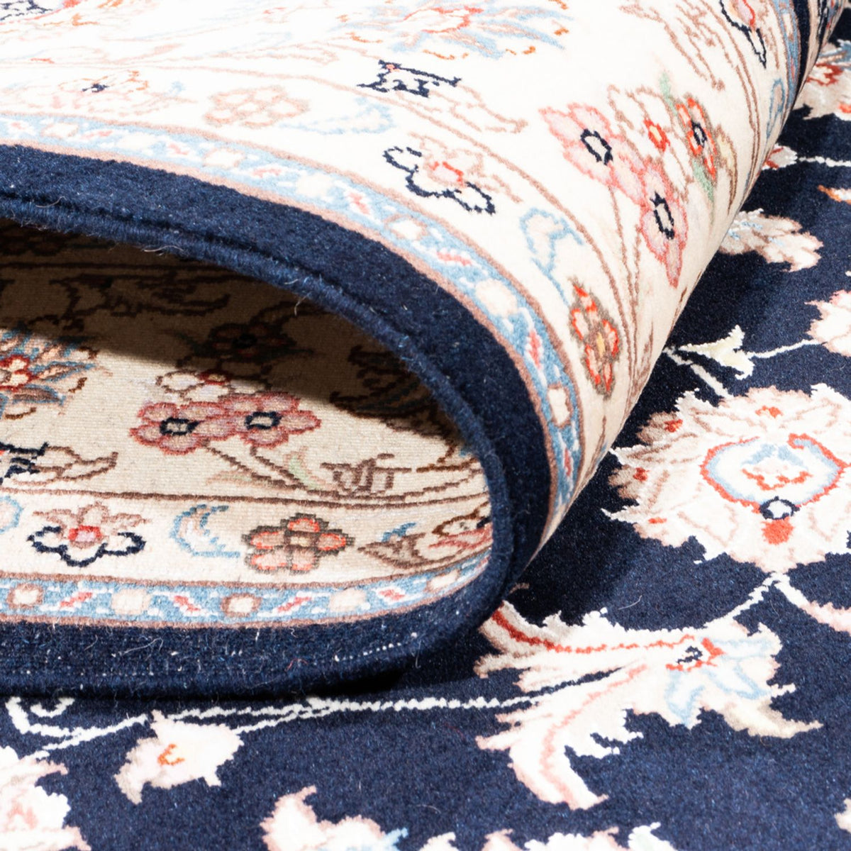 Perserteppich - Täbriz - 201 x 150 cm - dunkelblau