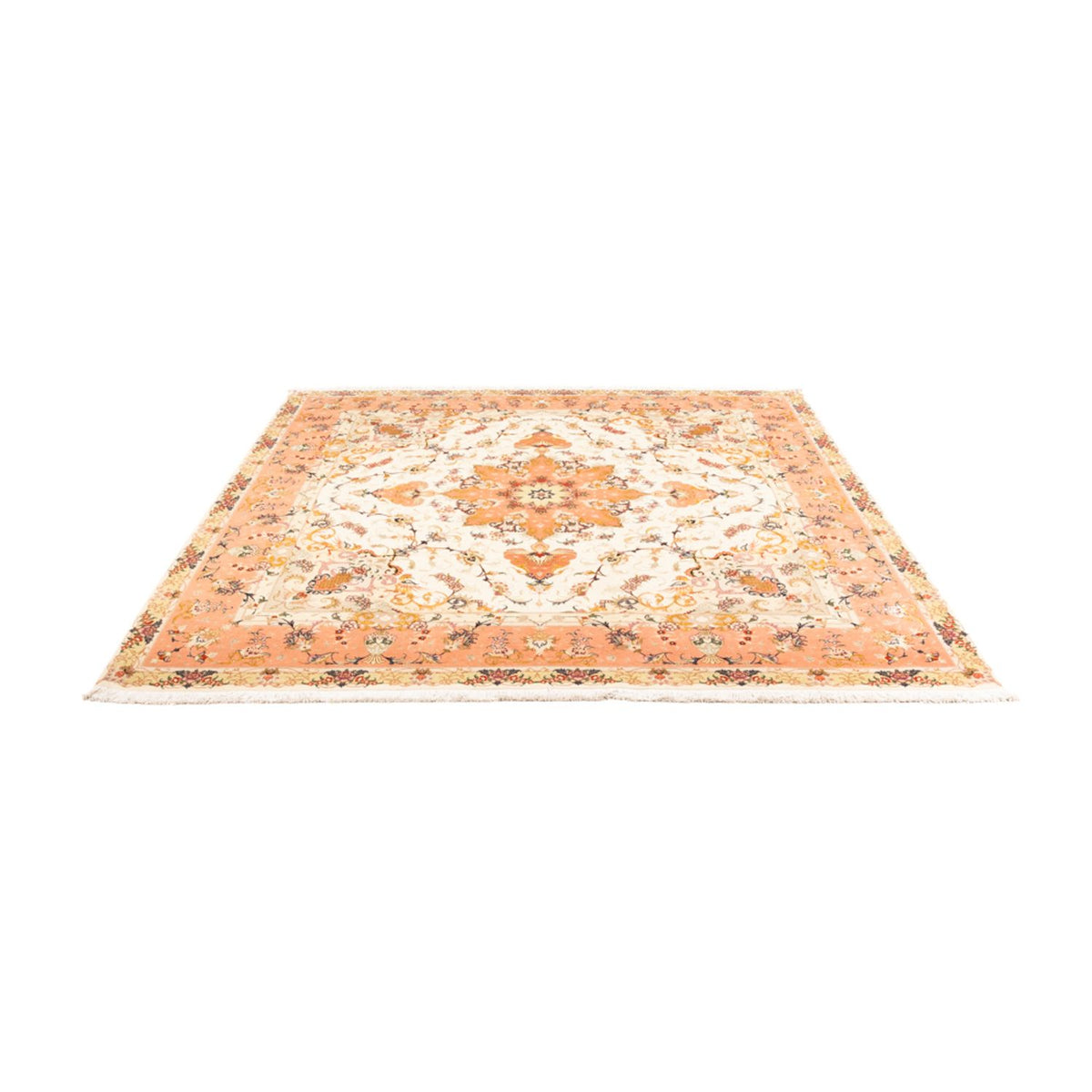 Perserteppich - Täbriz - Royal quadratisch  - 205 x 203 cm - creme