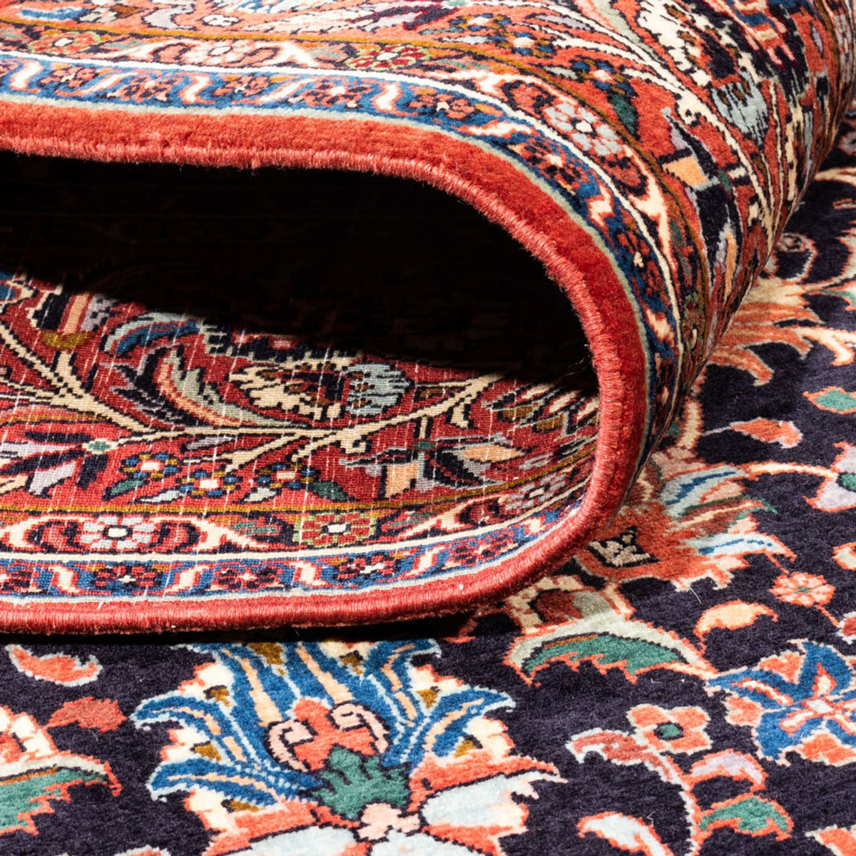 Perserteppich - Bidjar quadratisch - 250 x 248 cm - dunkelblau