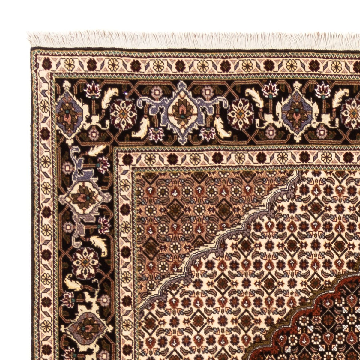 Perserteppich - Täbriz - Royal quadratisch - 203 x 198 cm - dunkelbeige