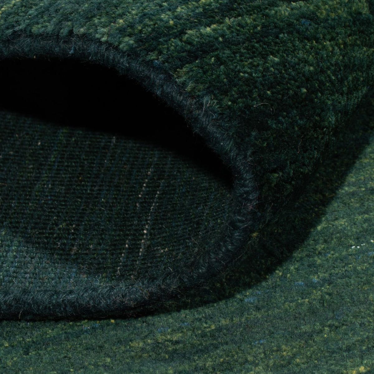 Gabbeh Teppich - Perser - 157 x 109 cm - dunkelgrün