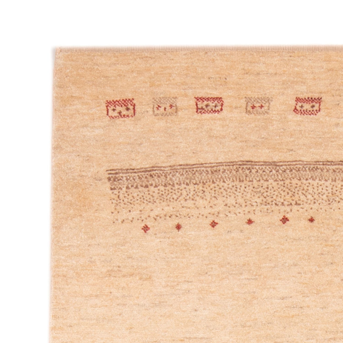 Gabbeh Teppich - Perser - 153 x 111 cm - hellbeige