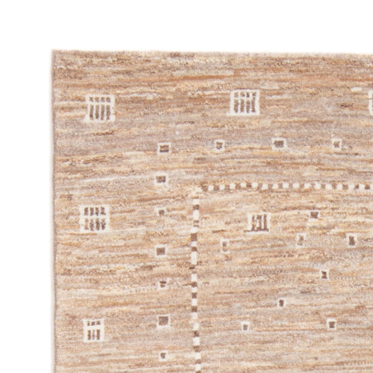 Gabbeh Teppich - Perser - 144 x 100 cm - hellbraun