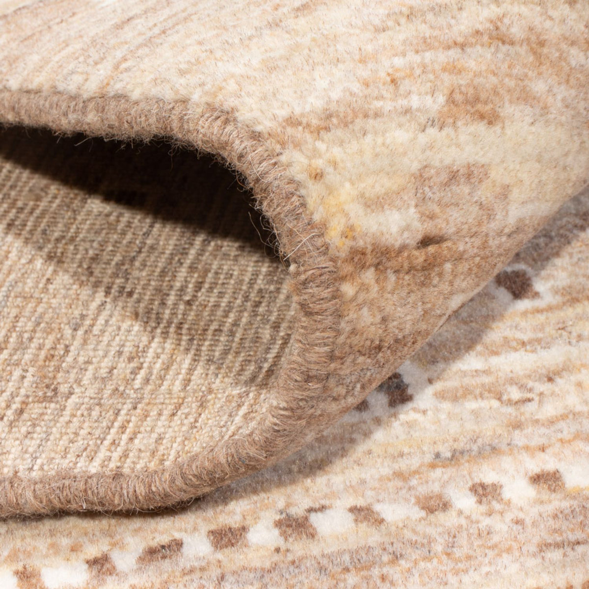 Gabbeh Teppich - Perser - 144 x 100 cm - hellbraun