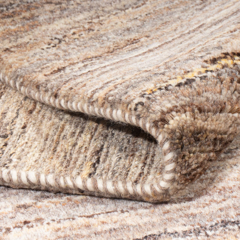 Gabbeh Teppich - Perser - 194 x 154 cm - dunkelbeige