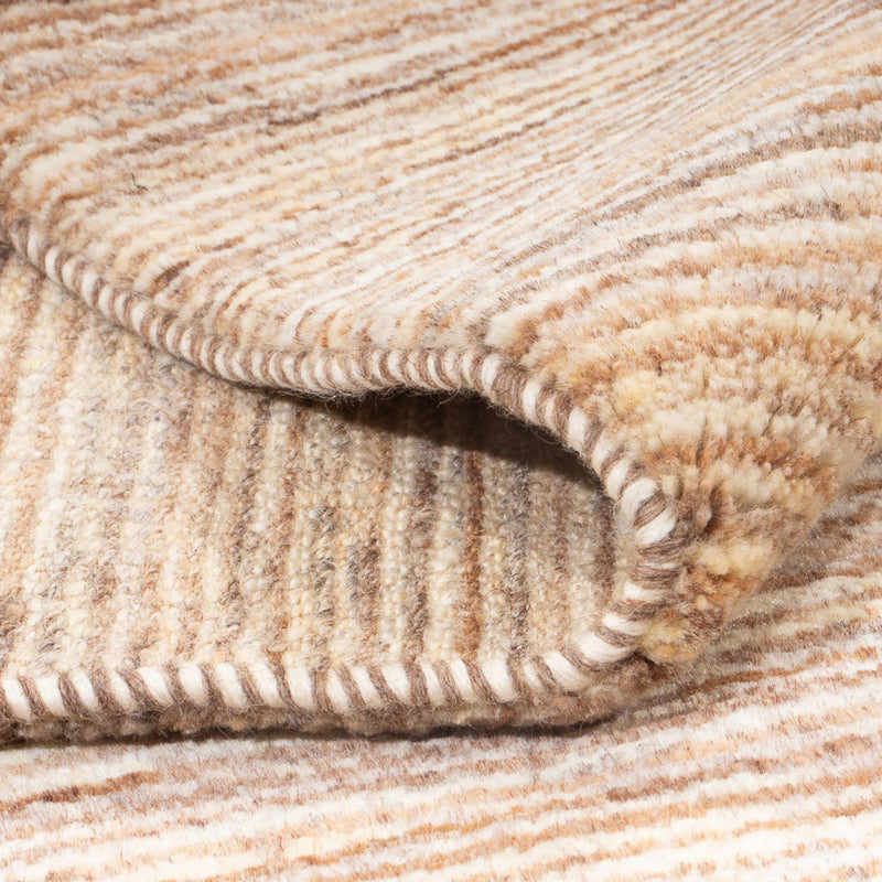 Gabbeh Teppich - Perser quadratisch  - 184 x 158 cm - hellbeige