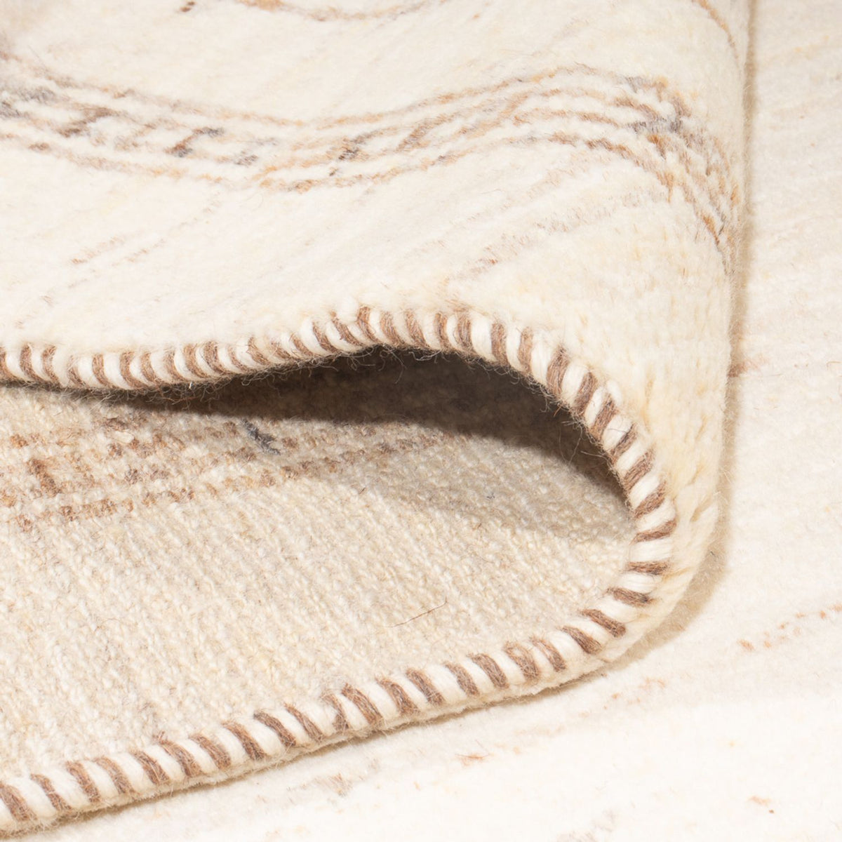 Gabbeh Teppich - Perser - 303 x 215 cm - hellbeige