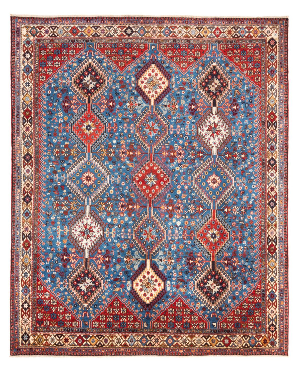 Gabbeh Teppich - Perser - 242 x 198 cm - blau