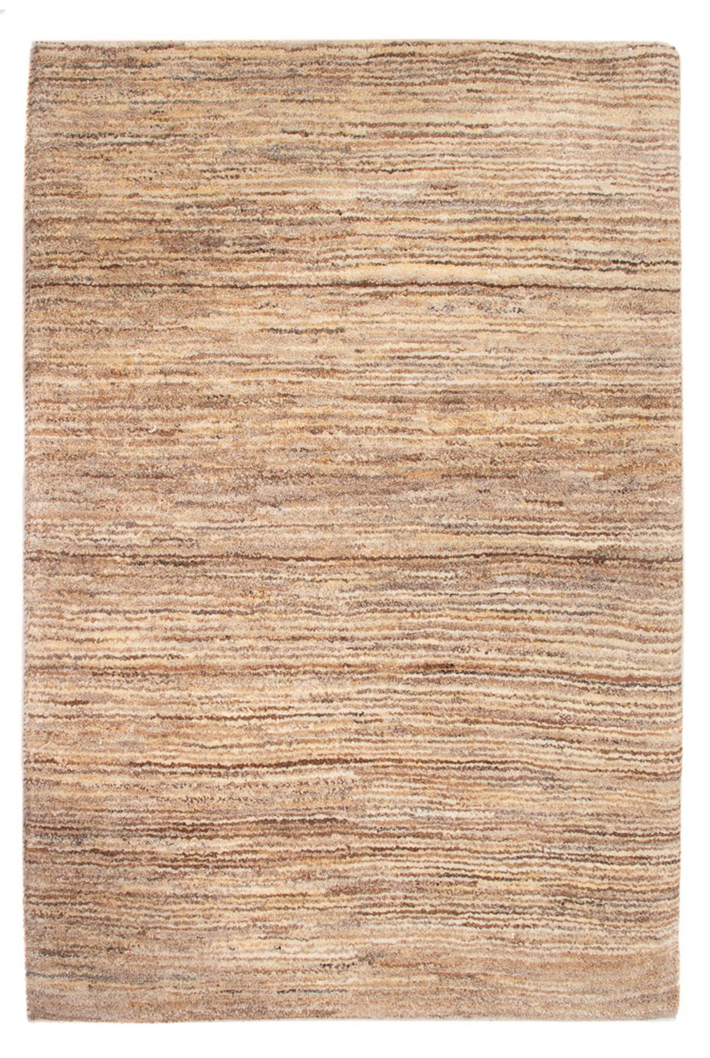 Gabbeh Teppich - Perser - 98 x 66 cm - dunkelbeige
