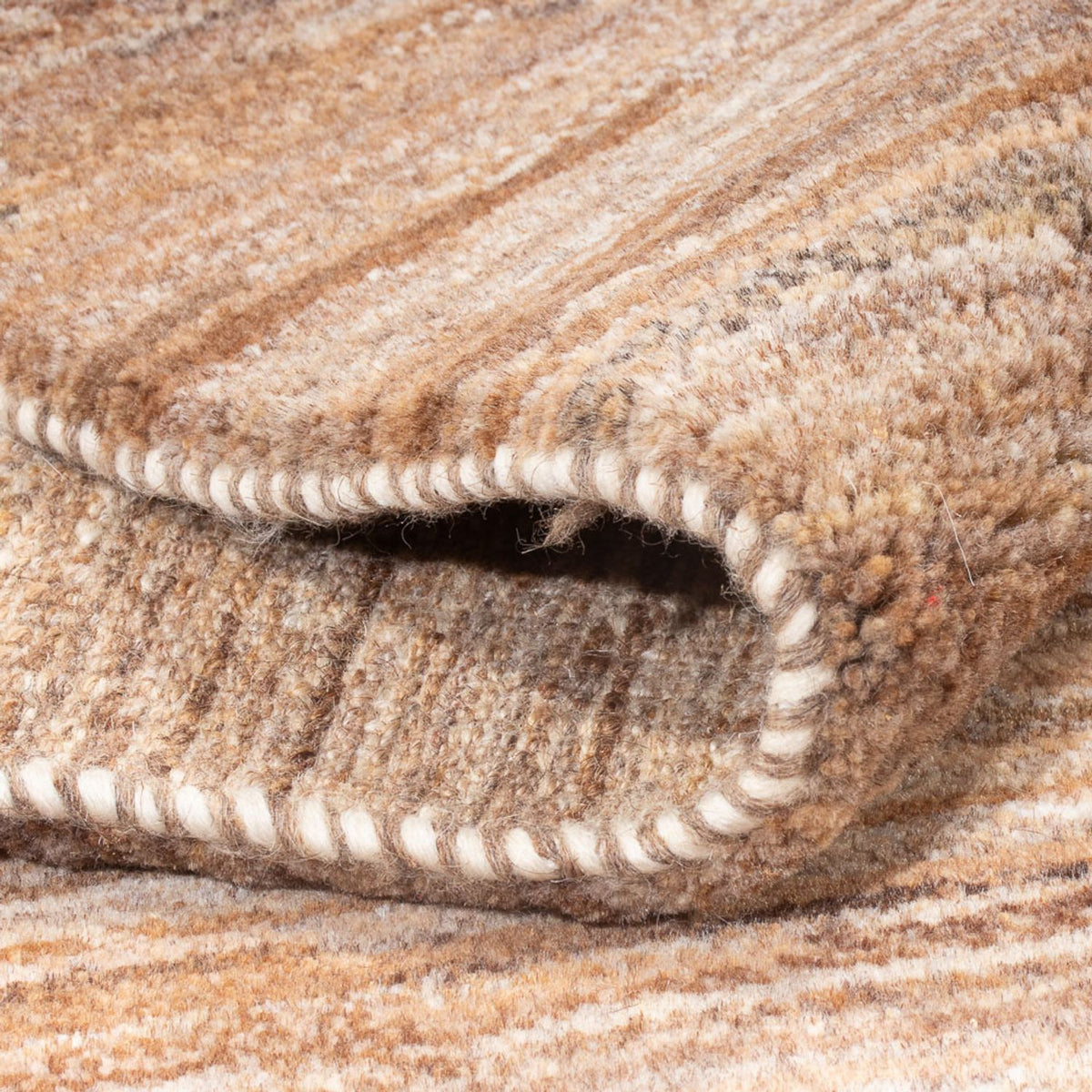 Gabbeh Teppich - Perser - 200 x 153 cm - dunkelbeige