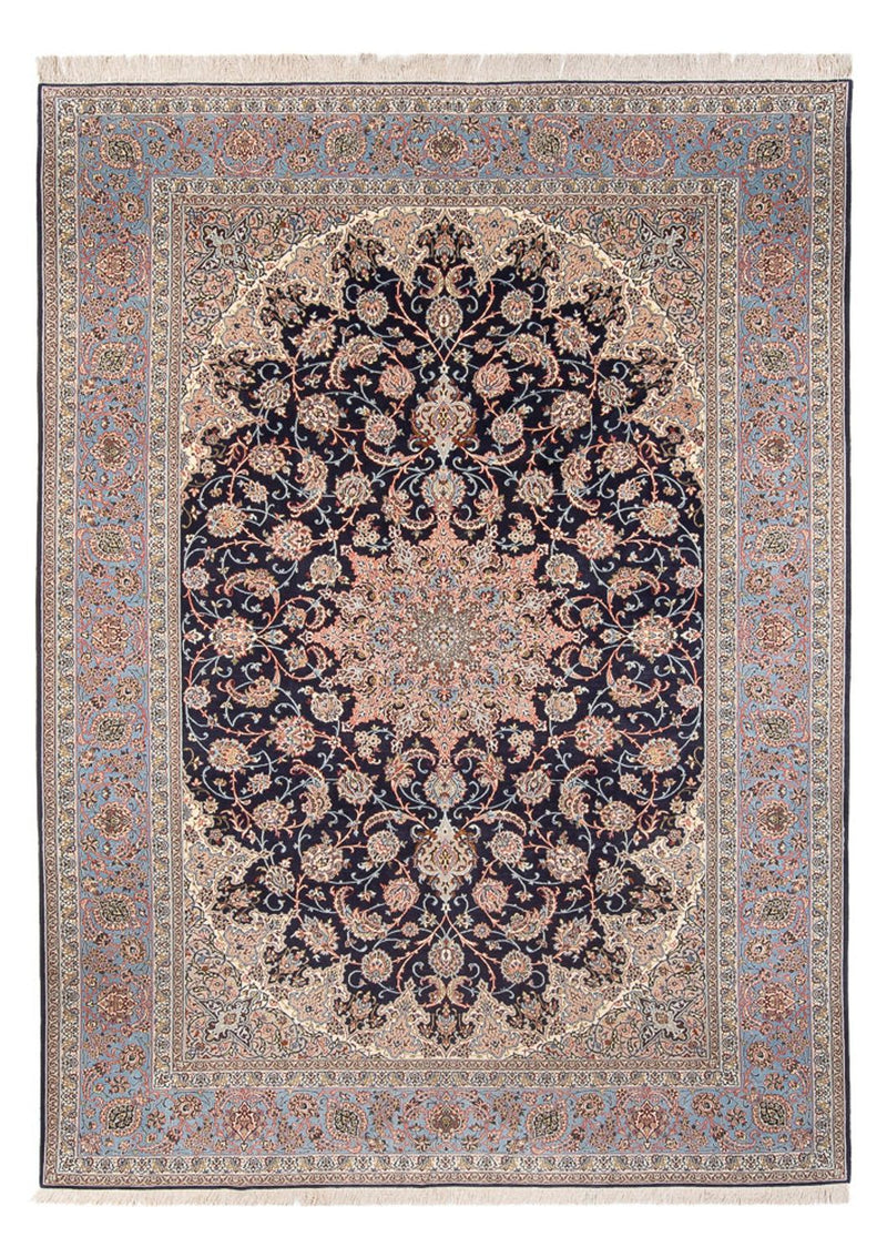 Perserteppich - Isfahan - Premium - 355 x 248 cm - dunkelblau