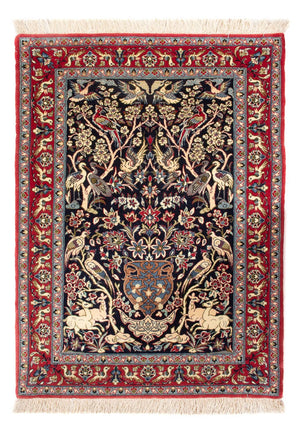 Perserteppich - Isfahan - Premium - 98 x 70 cm - dunkelblau
