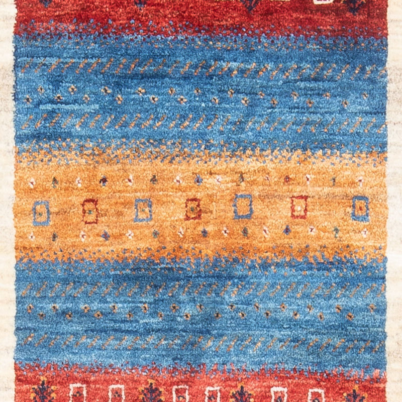 Gabbeh Teppich - Loribaft Perser - 138 x 83 cm - mehrfarbig