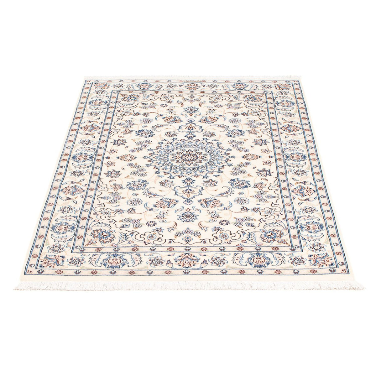 Perserteppich - Nain - Premium - 128 x 82 cm - creme