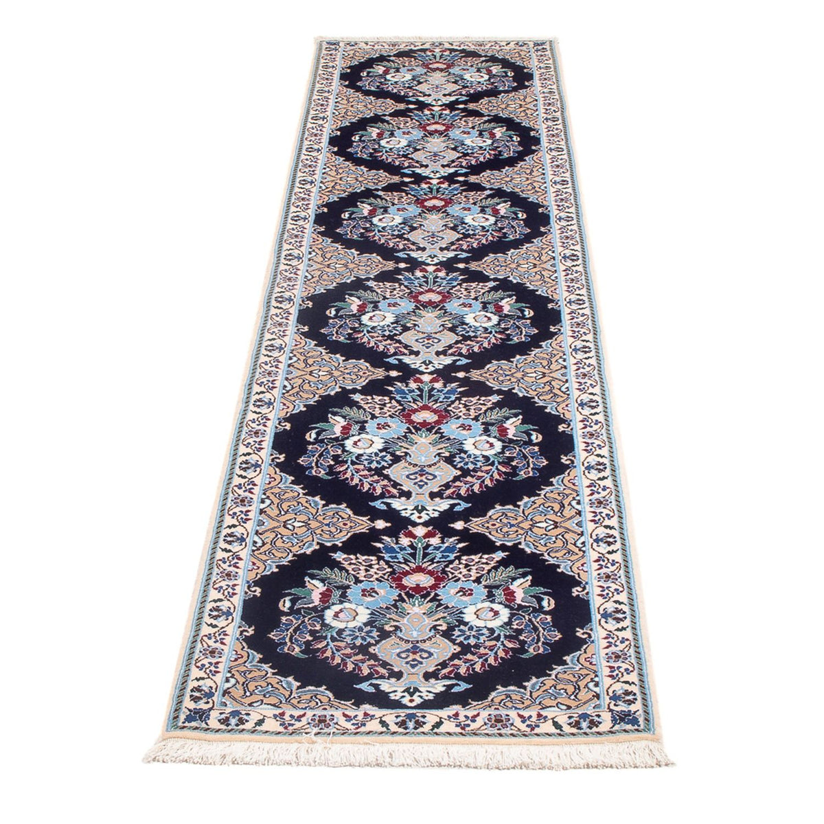 Läufer Perser - Nain - Premium - 228 x 48 cm - dunkelblau