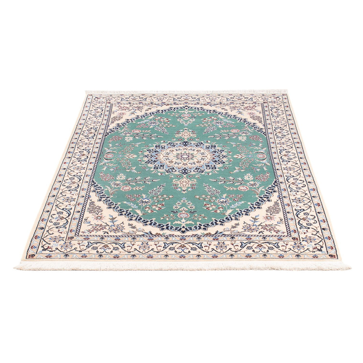 Perserteppich - Nain - Premium - 153 x 100 cm - grün