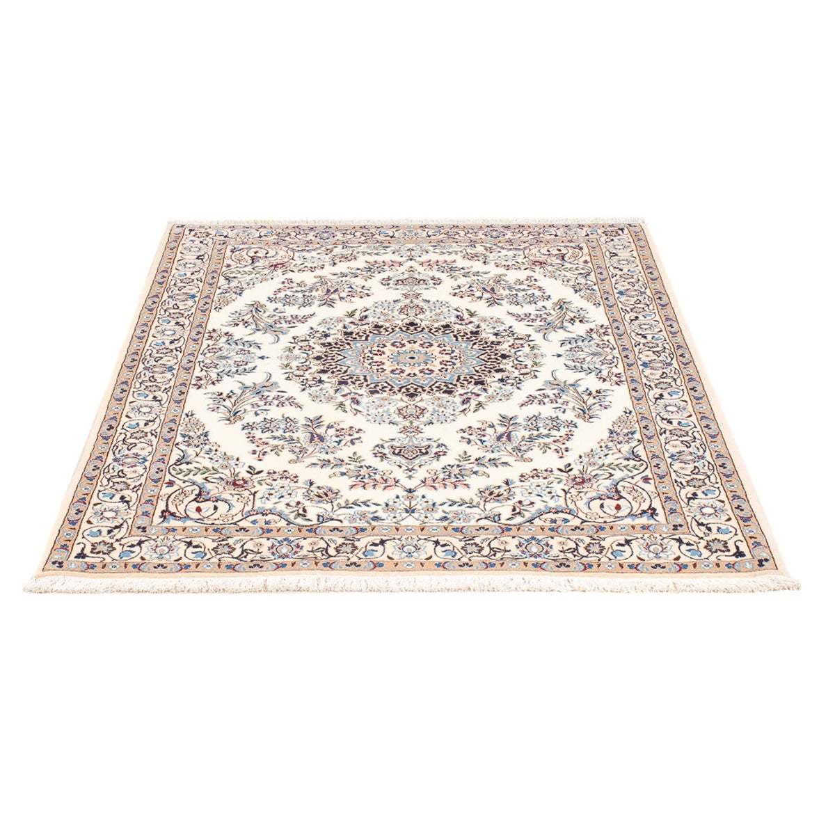 Perserteppich - Nain - Premium - 132 x 98 cm - creme