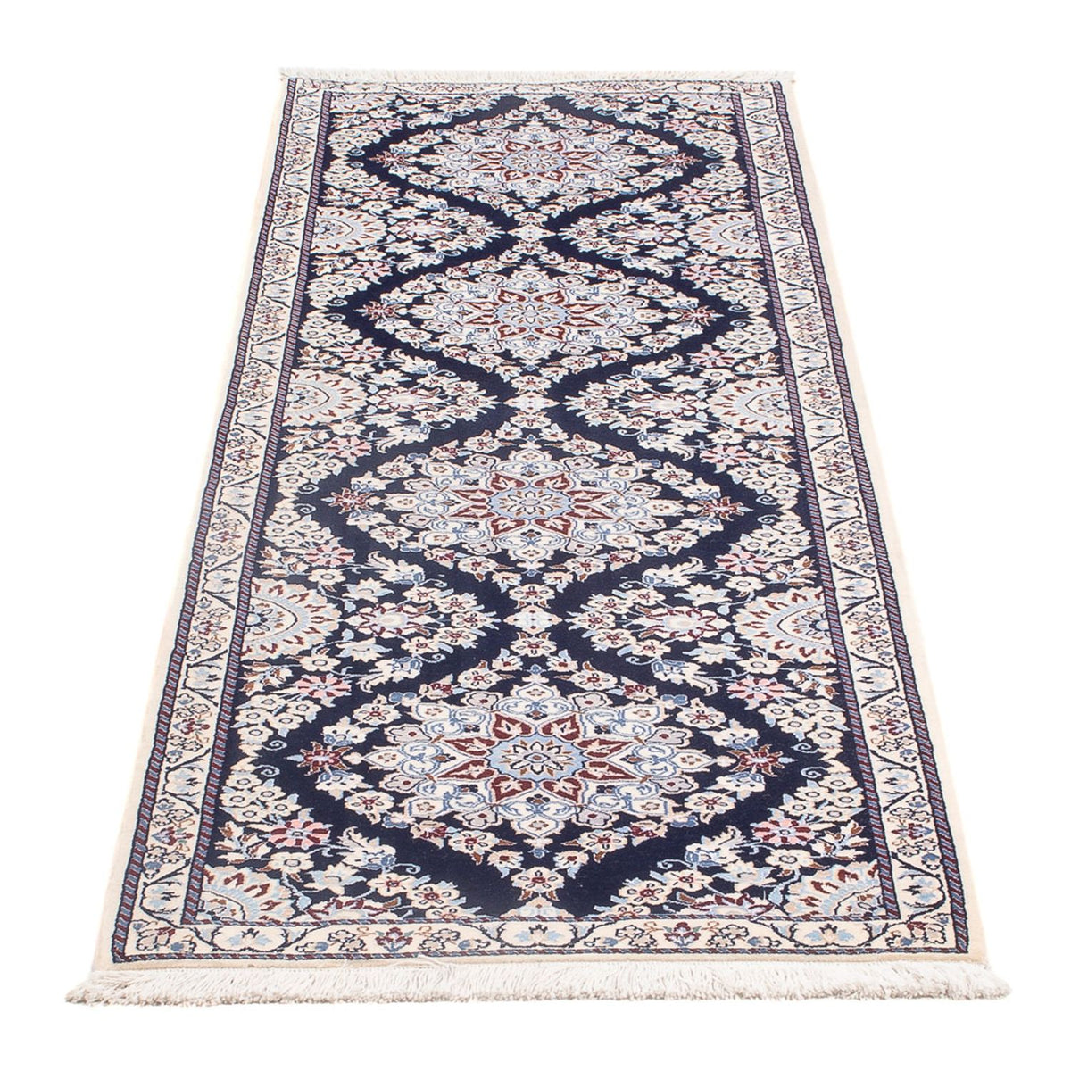 Läufer Perser - Nain - Premium - 188 x 58 cm - dunkelblau