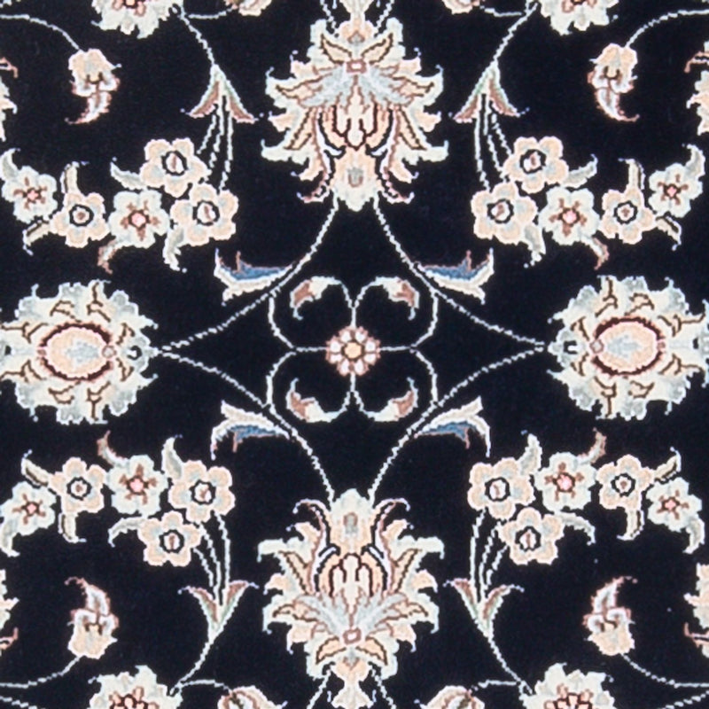 Perserteppich - Nain - Premium - 123 x 81 cm - dunkelblau