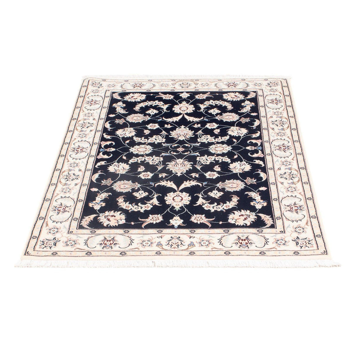 Perserteppich - Nain - Premium - 123 x 81 cm - dunkelblau